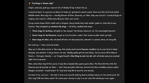 Lord Of The Rings in JIVE!