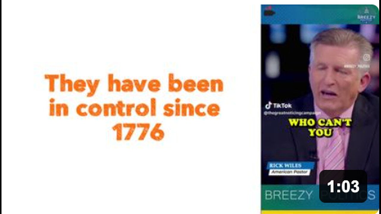 They have been in control since 1776