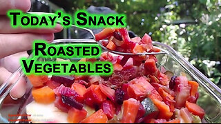 Today’s Snack: Roasted Vegetables [ASMR, Food, Eating]