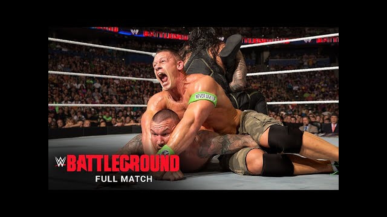FULL MATCH_ Roman Reigns vs. Randy Orton vs. Kane vs. John Cena –Title Match_ WWE Battleground