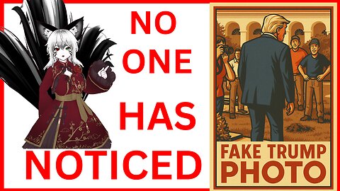 One has noticed this FAKE AI photo of TRUMP!