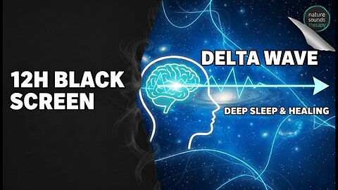 Water Sleep ASMR (12 Hours) | Bubbling Stream & Delta Waves