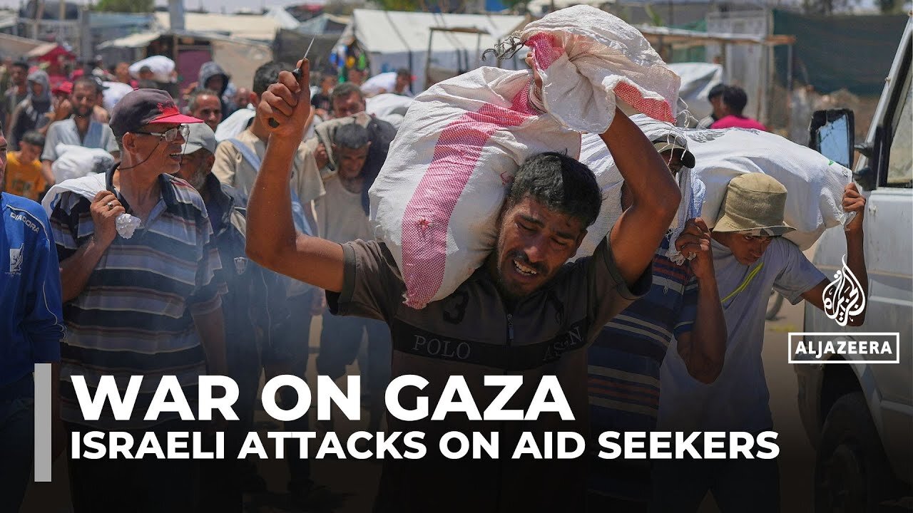 Palestinians in Gaza either die of hunger or risk their lives for a bag of flour