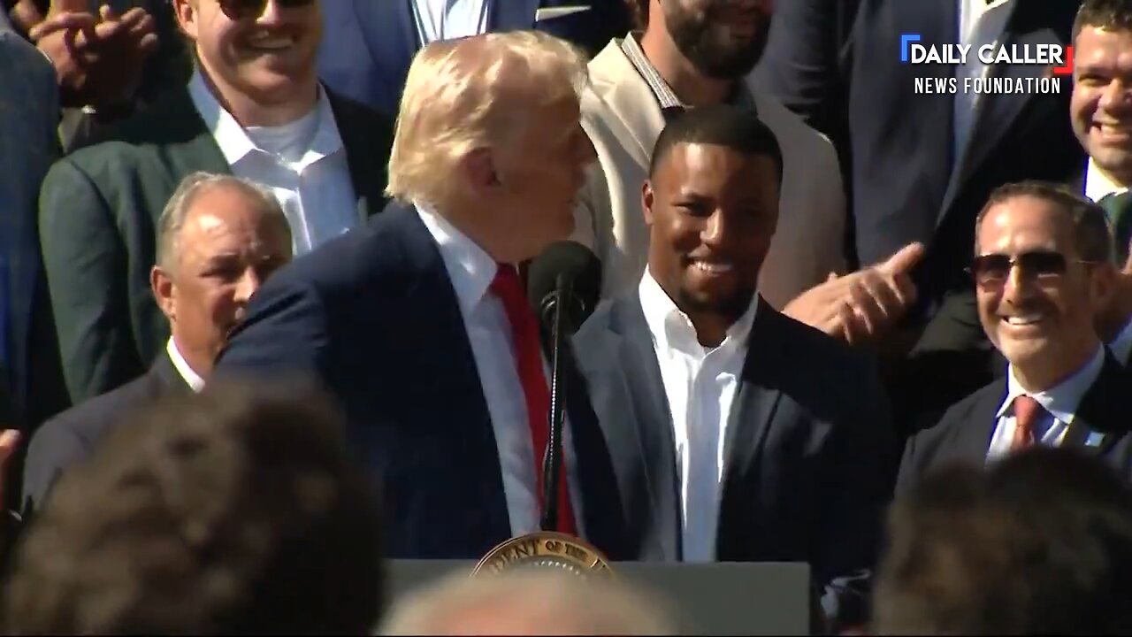 President Trump Jokes About Saquon Barkley: 'Handsome Guy, But I Wouldn’t Want to Tackle Him'