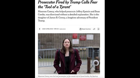 Comey & Taylor get canned.