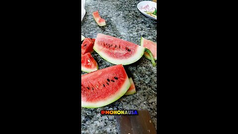 garden fresh organic watermelon 🍉