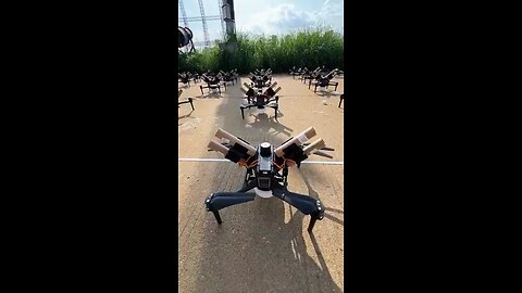 China Drone show combined with fireworks. Amazing.