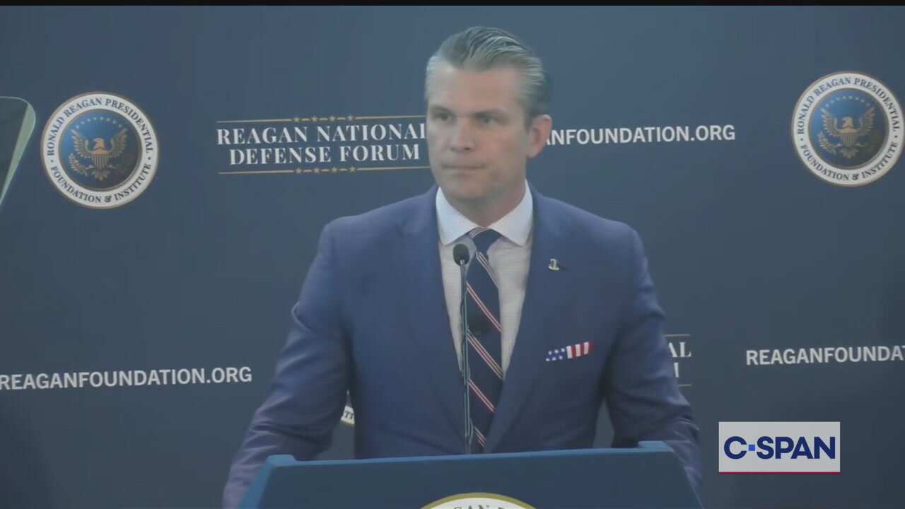 Hegseth At Reagan National Defense Forum Called Trump The Natural Heir To President Ronald Reagan