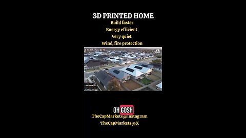 3D PRINTED HOME: Faster to build, Energy efficiency, Wind and Fire protection