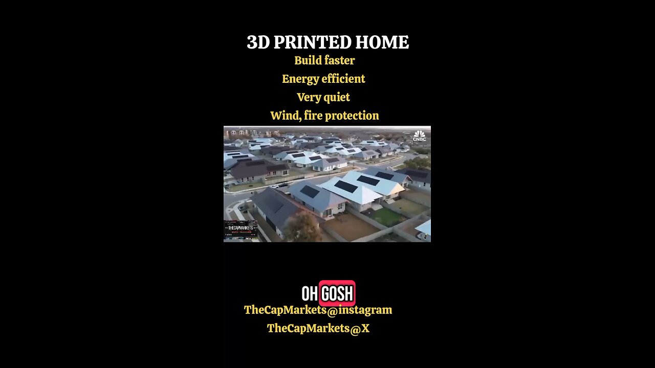 3D PRINTED HOME: Faster to build, Energy efficiency, Wind and Fire protection