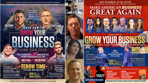 Tim Tebow | 7 Clay Clark Business Client Success Stories + Join Tim Tebow At Clay Clark's June 5-6 Business Growth Conference (14 Tickets Available) + Request Tix At: ThrivetimeShow.com