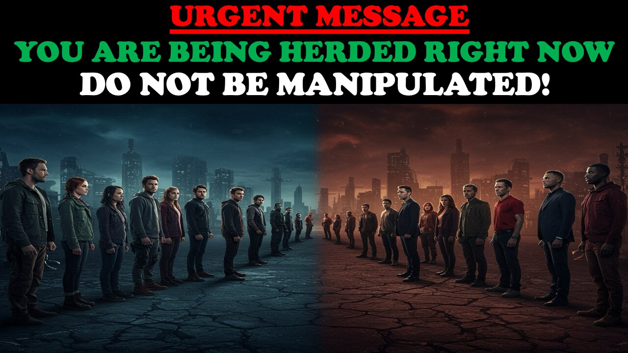 URGENT MESSAGE! YOU ARE BEING HERDED! DO NOT BE MANIPULATED!
