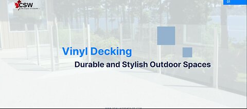 Vinyl Decking: Durable and Stylish Outdoor Spaces
