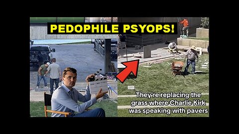 Call: They've Already Covered Up The Stage Of Charlie Kirks Fake Death With Concrete!
