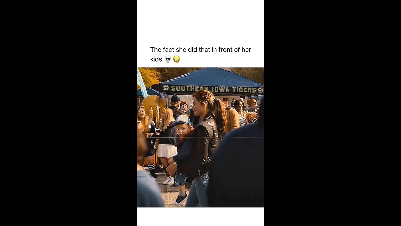 she did that in front of her kids 🤣