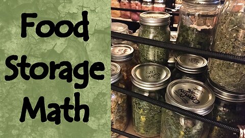 Food Storage Math