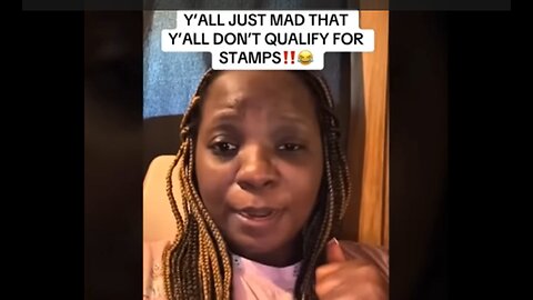 Woman on food stamps does not understand why working people are upset