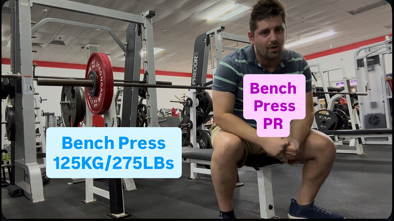 Bench Press PR 125KG/275LBs
