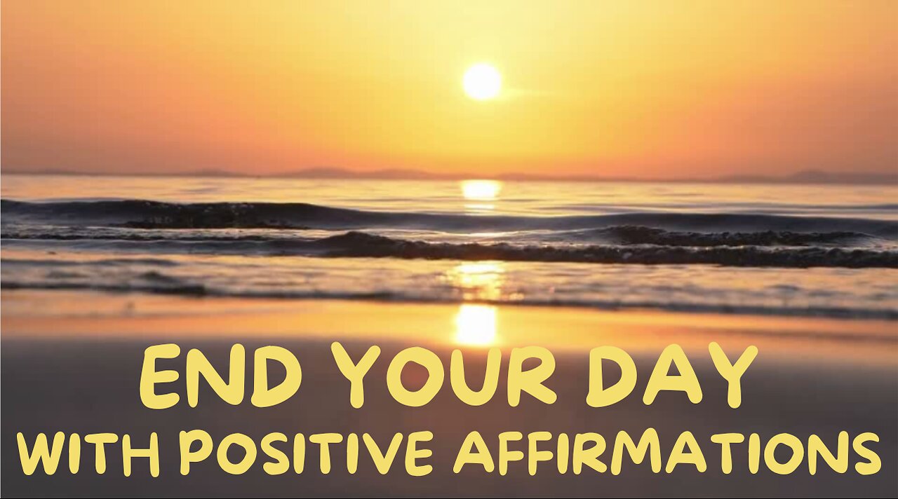🌇 5-Minute Daily Evening Affirmations Meditation | Release & Relax with Ocean Waves