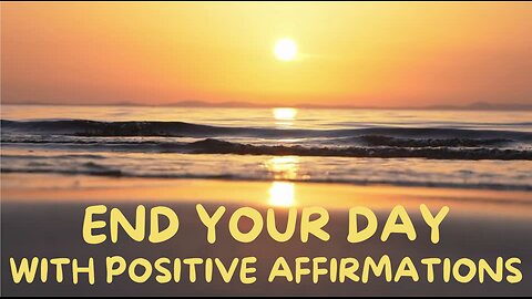 🌇 5-Minute Daily Evening Affirmations Meditation | Release & Relax with Ocean Waves