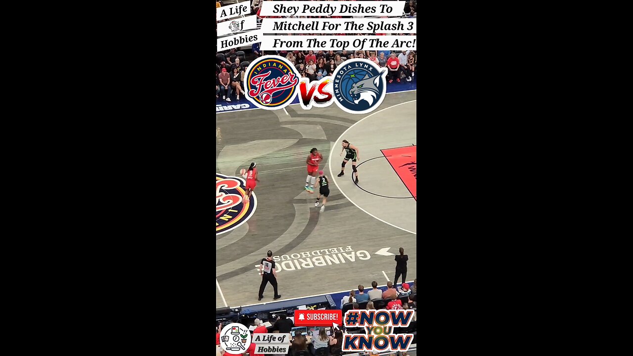 Shey Peddy Dishes To Mitchell For A 3 From The Top Of The Arc! Splash!