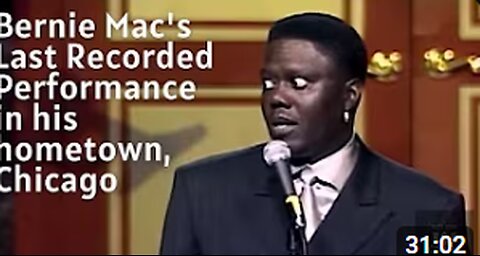 Bernie Mac His Last Recorded Performance in his Hometown Chicago