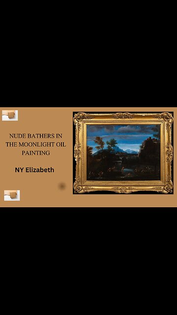 NUDE BATHERS IN THE MOONLIGHT OIL PAINTING ASCRIBED TO SISTO BADALOCCHIO