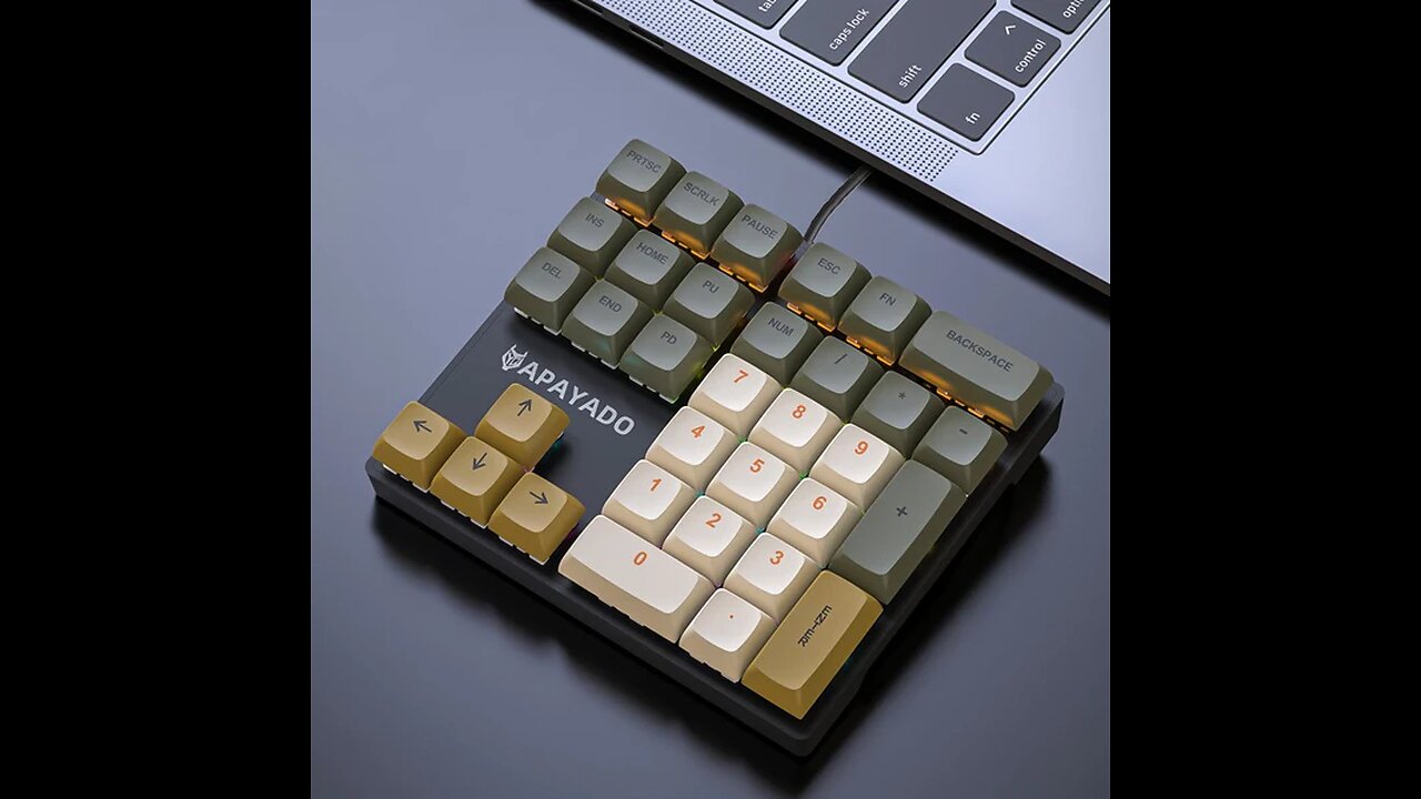 External Mini Wired 33-Key Numeric Keypad