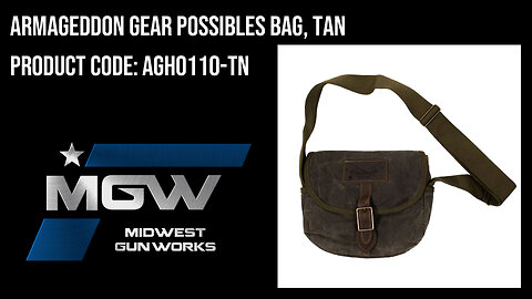 Armageddon Gear Possibles Bag, Tan - AGH0110-TN