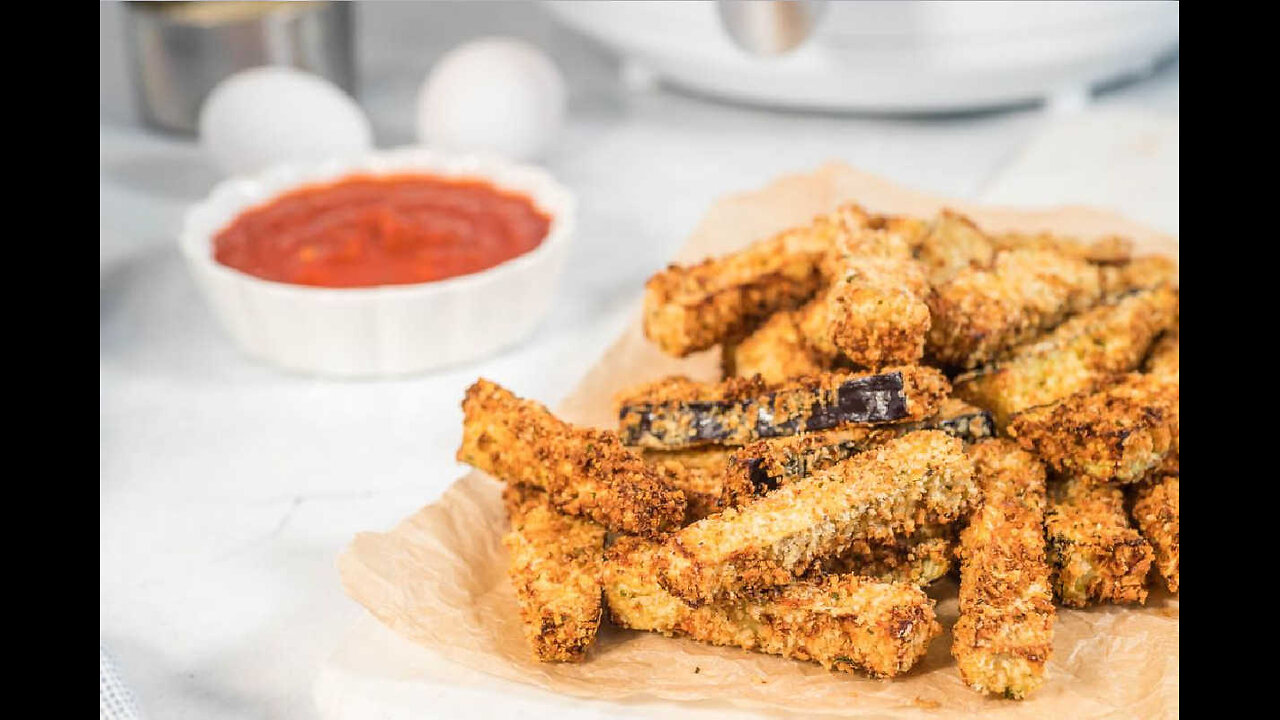 How To Make Fried Eggplant Fingers | Quick & Easy Eggplant Recipe 🍆