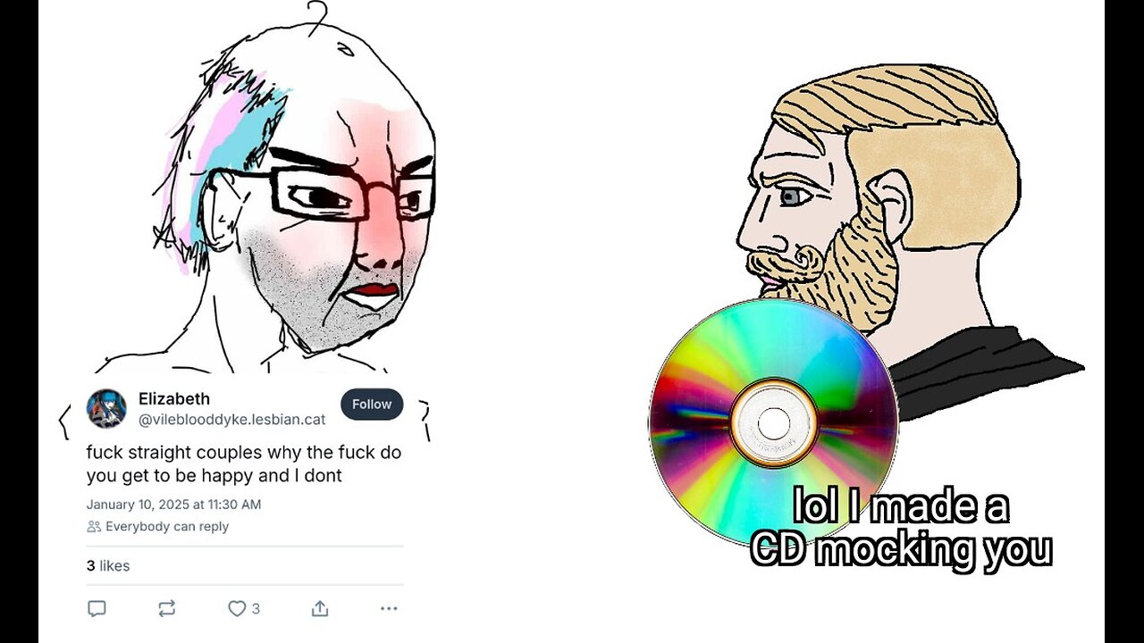 I made a CD against @vilebloodyke.lesbian.cat