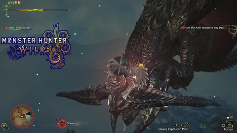 Monster Hunter Wilds Arch Tempered Rey Dau Hunt (PlayStation 5) Gameplay With Palico