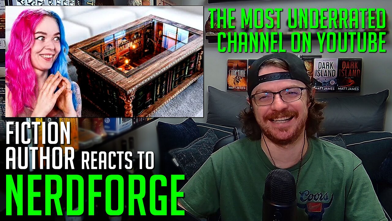 NERDFORGE: I Built a Coffee Table with a Library Inside | Fiction Author Reacts