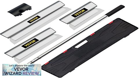 VEVOR Skimming Blade Set10"+24"+32" Blades + 35"-78" Extension Handle，European Stainless Review