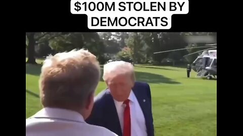 President Trump today said the $100MILLION Democrats stolen from LA fire victims willbe Investigated