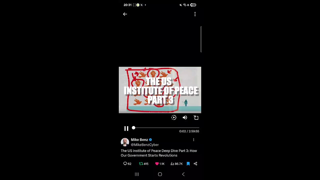 Mike Benz : visit to the Institute of Peace