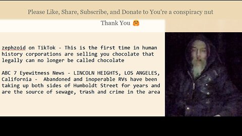 Corporations selling chocolate that isn't legally chocolate, Sewage, Drugs, and Crime in California