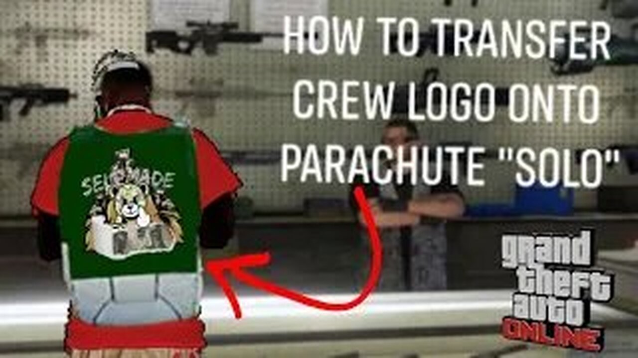 How to transfer your CREW EMBLEM onto your Parachute _GLITCH_ GTA Online