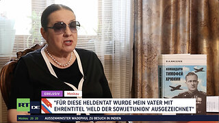 Natalja Chrjukina erinnert an den Einsatz ihres Vaters Timofei Chrjukin in Fernost