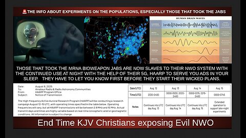 🚨THE INFO ABOUT EXPERIMENTS ON THE POPULATIONS, ESPECIALLY THOSE THAT TOOK THE JABS