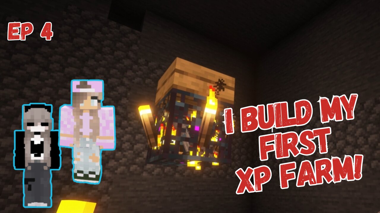 I Built My First XP Farm In Minecraft! : Ep4