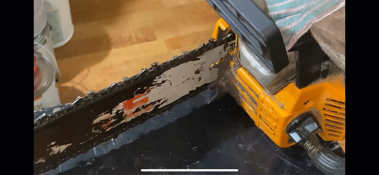 Sharpening A Chainsaw Chain