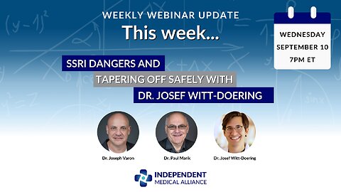 SSRI Dangers & Tapering Off Safely with Dr. Josef Witt-Doering