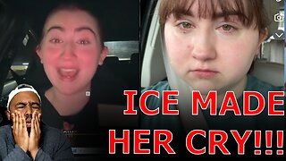 WOKE White Liberal Student BREAKS DOWN IN TEARS After Random 'TRAUMATIZING' ICE Traffic Stop!