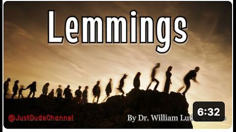 Lemmings | Dr. William Luther Pierce | NorseWolf