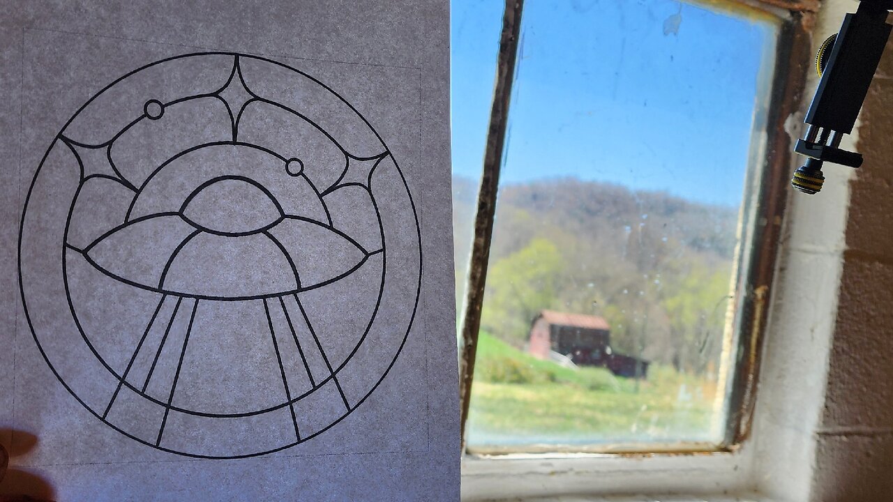 Stained Glass UFO - picking our colors