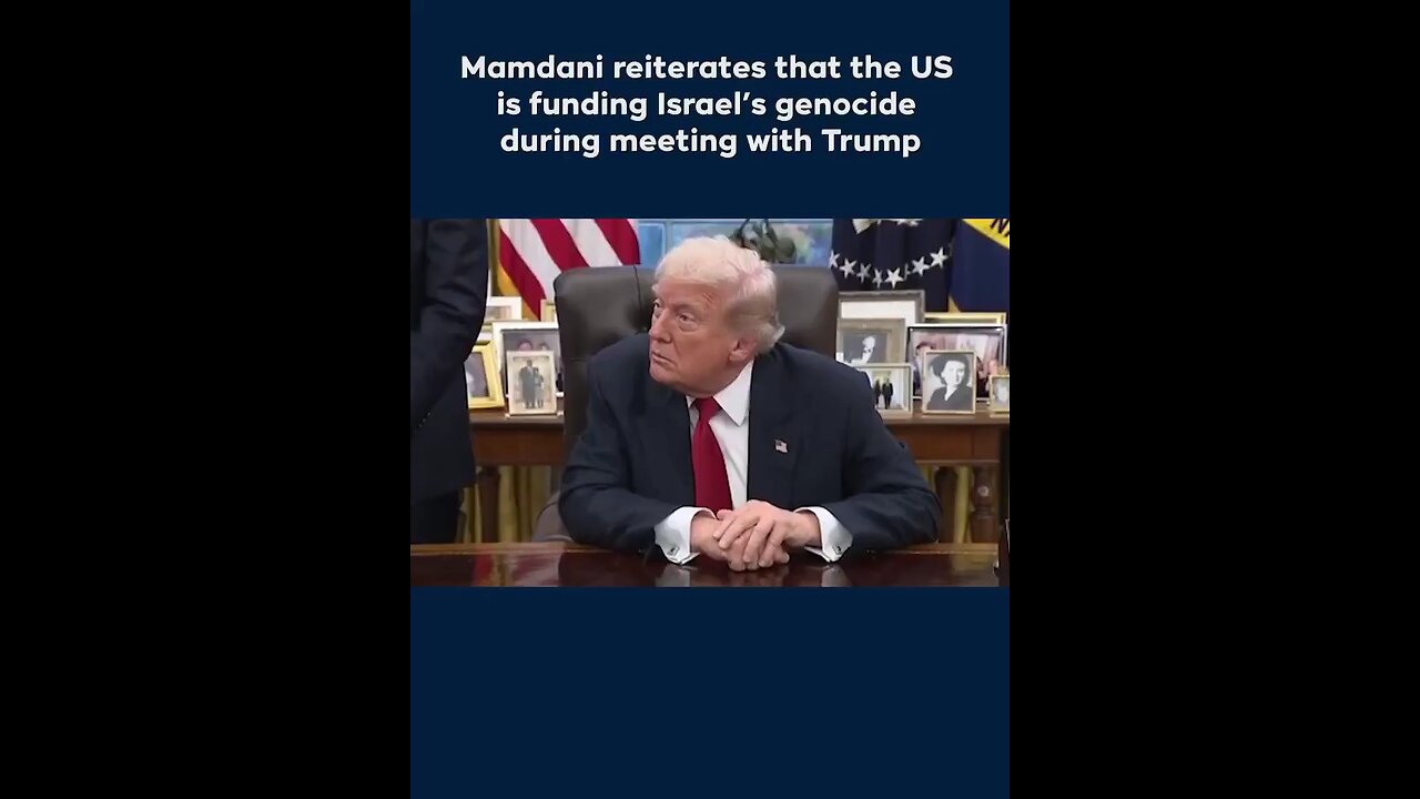 Mamdani Calls Out Israel's Genocide In Front of Trump