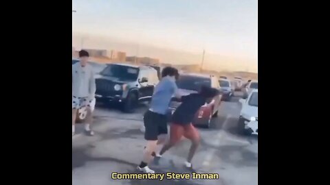 They tried to jump him and they failed.