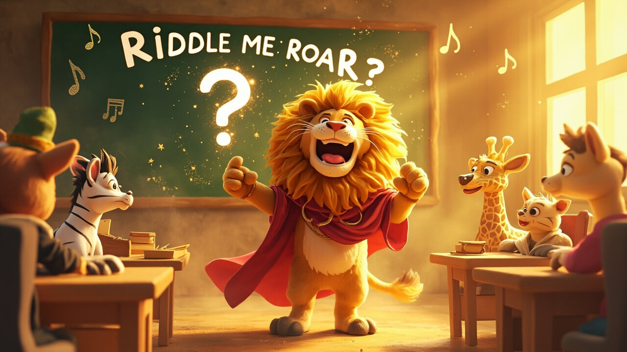 Riddle Me Roar 🦁❓ | Brain Teaser Song for Smart Kids