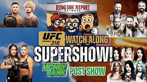 UFC 316 Live Watch Along | WWE Money in the Bank Post Show